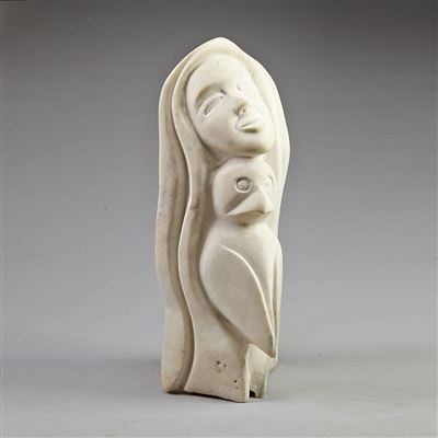 Sample artwork by Mayureak Ashoona (Born 1946), known for inuit drawing, carving and graphic art - View similar artists and auction records