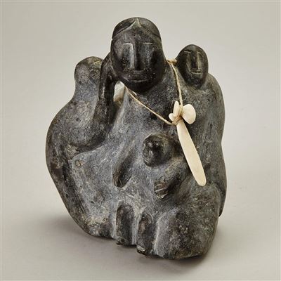 INUIT FAMILY by Elizabeth Aulatjut Nutaraluk - Auction record, sale price, and art valuation. Compare with similar artists and explore comparable artworks.