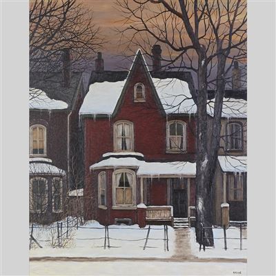 RED HOUSE IN PARKDALE by John Kasyn - Auction record, sale price, and art valuation. Compare with similar artists and explore comparable artworks.