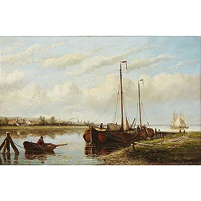 MOORED FISHING BOATS