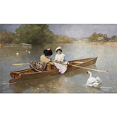 Sample artwork by Ferdinand Heilbuth (1826 - 1889), known for figure, genre, landscape painting - View similar artists and auction records