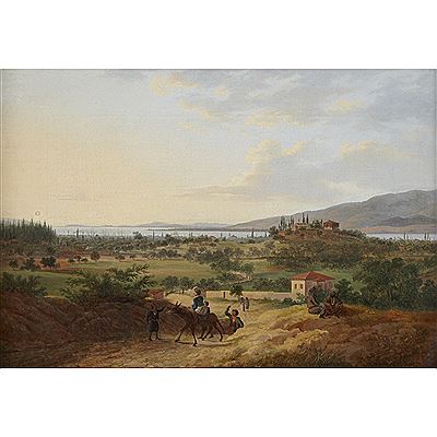 Sample artwork by Anton Schranz II (1801 - c.1864), known for land-and townscape painting - View similar artists and auction records