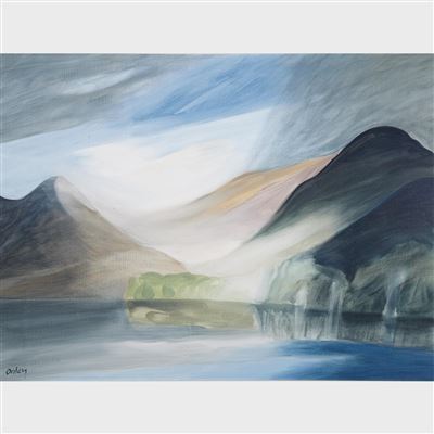 GLACIER LAKE, B.C., '87 by Toni Onley - Auction record, sale price, and art valuation. Compare with similar artists and explore comparable artworks.