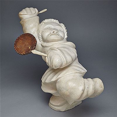 E7-1065, CAPE DORSET DRUM DANCER by Aqjangajuk (Axangayu) Shaa - Auction record, sale price, and art valuation. Compare with similar artists and explore comparable artworks.