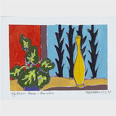 YELLOW VASE - GORDES