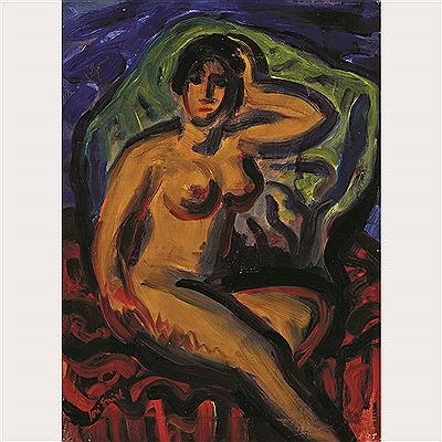 SEATED NUDE, C. 1931 by Jori Smith - Auction record, sale price, and art valuation. Compare with similar artists and explore comparable artworks.