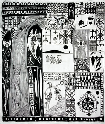 Maholo by John Pule - Auction record, sale price, and art valuation. Compare with similar artists and explore comparable artworks.