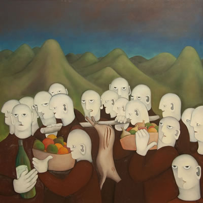 Sample artwork by Agnes Wood (1921 - 2013), known for painting - View similar artists and auction records