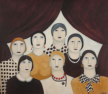 Committee by Agnes Wood - Auction record, sale price, and art valuation. Compare with similar artists and explore comparable artworks.