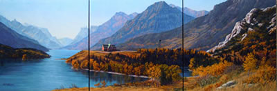 Gateway to Waterton (Triptych) by A Virginia Wilson - Auction record, sale price, and art valuation. Compare with similar artists and explore comparable artworks.