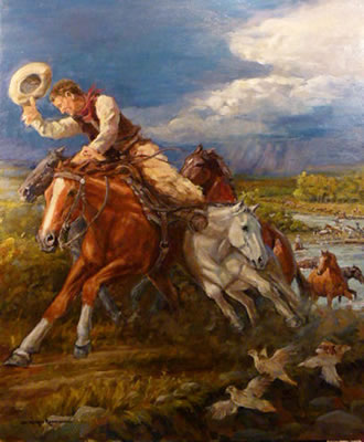 Sample artwork by Jan Walker-Roenisch (20/21st century), known for horses - View similar artists and auction records