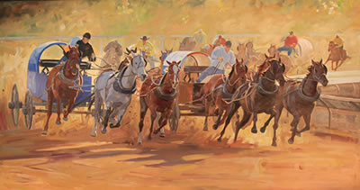 The Stampede Arena by Enkhbold Dambadarjaa - Auction record, sale price, and art valuation. Compare with similar artists and explore comparable artworks.