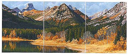 Wedge Pond Kananaskis--triptych by A Virginia Wilson - Auction record, sale price, and art valuation. Compare with similar artists and explore comparable artworks.