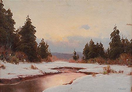 Stimmungsvolle Winterlandschaft by Karl Kehr - Auction record, sale price, and art valuation. Compare with similar artists and explore comparable artworks.