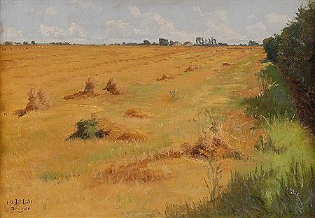 Sonnige Feldlandschaft by Carl Leopold Nielsen - Auction record, sale price, and art valuation. Compare with similar artists and explore comparable artworks.