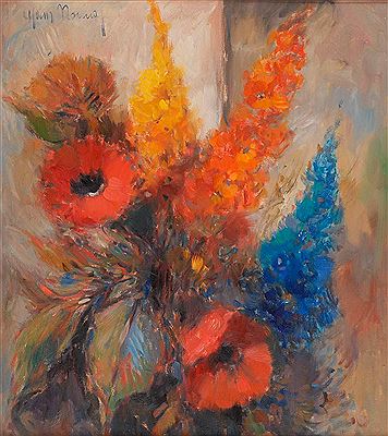 Expressives Blumenstillleben