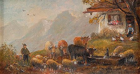 Sample artwork by Herbert Wehringer (1926 - 2017), known for painting - View similar artists and auction records