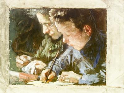 The Artist's Wife and Son
