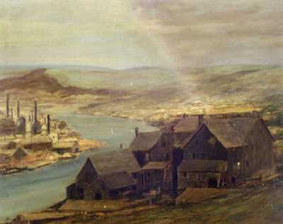 The Rainbow, Near Bethlehem, PA by Miles Jefferson Early - Auction record, sale price, and art valuation. Compare with similar artists and explore comparable artworks.