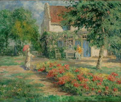 Tea in the Garden by Evert Pieters - Auction record, sale price, and art valuation. Compare with similar artists and explore comparable artworks.