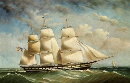 American Frigate at Sea