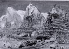 The Three Patriarchs, Zion Canyon, Utah