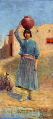 Pueblo Indian Girl, New Mexico