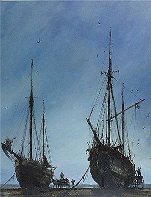Unloading the boats