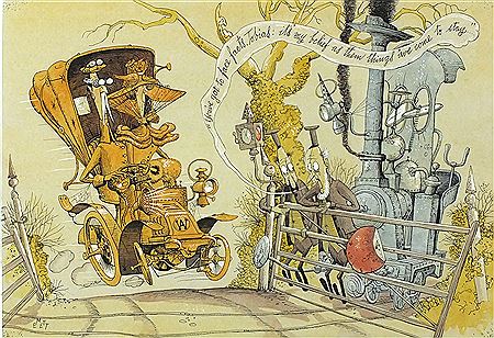 Train and Motoring cartoon