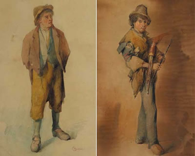 FARMHAND and AN UILLEANN PIPER by Richard Staunton Cahill - Auction record, sale price, and art valuation. Compare with similar artists and explore comparable artworks.