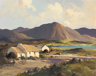 CONNEMARA LANDSCAPE ON ROAD TO ROUNDSTONE