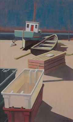 Sample artwork by William Carron (1930 - 2017), known for marine and landscape painting, ceramics - View similar artists and auction records