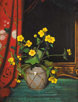 STILL LIFE WITH CYCLAMEN IN A VASE