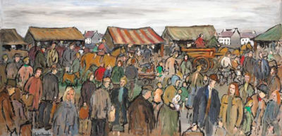 Sample artwork by Gladys MacCabe (1918 - 2018), known for genre, portrait, and landscape painting, art critic - View similar artists and auction records