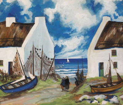 FISHING VILLAGE, circa 1950