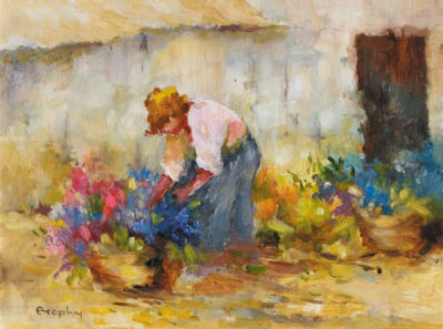 ARRANGING THE FLOWERS
