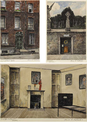 SET OF THREE WORKS COMMEMORATING THE LIFE OF MATT TALBOT by Flora Hippisley (Florina) Mitchell - Auction record, sale price, and art valuation. Compare with similar artists and explore comparable artworks.