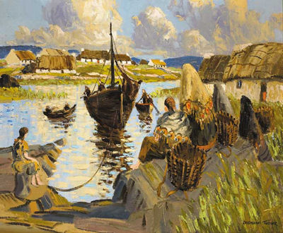 HARBOUR SCENE, WEST OF IRELAND
