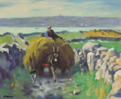 THE HAY CART, CONNEMARA