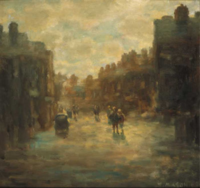 A WET MORNING by William Mason - Auction record, sale price, and art valuation. Compare with similar artists and explore comparable artworks.