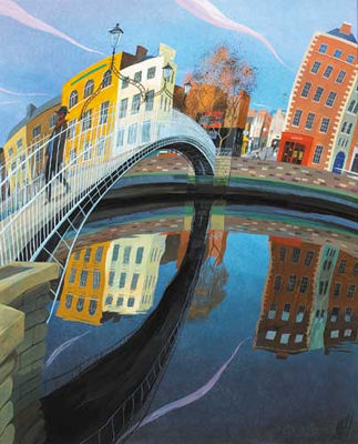 THE HA'PENNY BRIDGE, DUBLIN by Nick Nicholas Hely Hutchinson - Auction record, sale price, and art valuation. Compare with similar artists and explore comparable artworks.