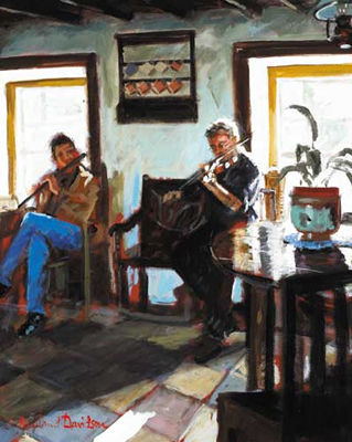 TWO MUSICIANS by Rowland Davidson - Auction record, sale price, and art valuation. Compare with similar artists and explore comparable artworks.