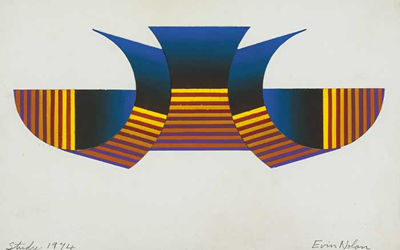 STUDY FOR SPLIT RECTANGLE, UCD, 1974 by Evin Nolan - Auction record, sale price, and art valuation. Compare with similar artists and explore comparable artworks.