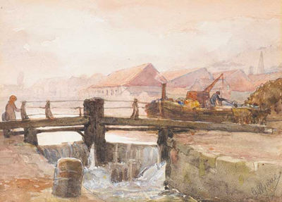 CANAL BAGGOT STREET BRIDGE by Gladys Wynne - Auction record, sale price, and art valuation. Compare with similar artists and explore comparable artworks.