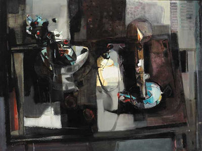 STILL LIFE WITH CANDLE, 1960