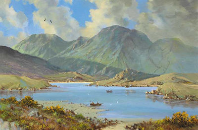 THE HILL LOUGH, NEAR OUGHTERARD, COUNTY GALWAY by David Anthony Overend - Auction record, sale price, and art valuation. Compare with similar artists and explore comparable artworks.