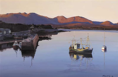 LATE LIGHT OVER ROUNDSTONE, CONNEMARA by Cecil Maguire - Auction record, sale price, and art valuation. Compare with similar artists and explore comparable artworks.