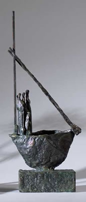 SHIP OF SAINT BRENDAN THE NAVIGATOR by John Coen - Auction record, sale price, and art valuation. Compare with similar artists and explore comparable artworks.