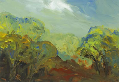 IN AN OLIVE GROVE, PISA, 2003