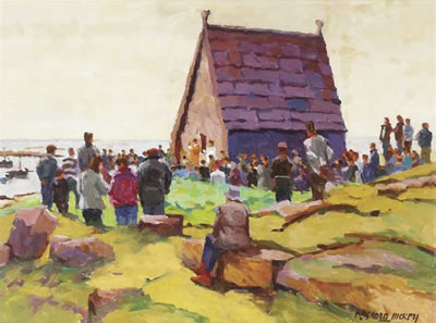 ST. MACDARA'S DAY, MACDARA'S ISLAND - OFF ROUNDSTONE, CONNEMARA